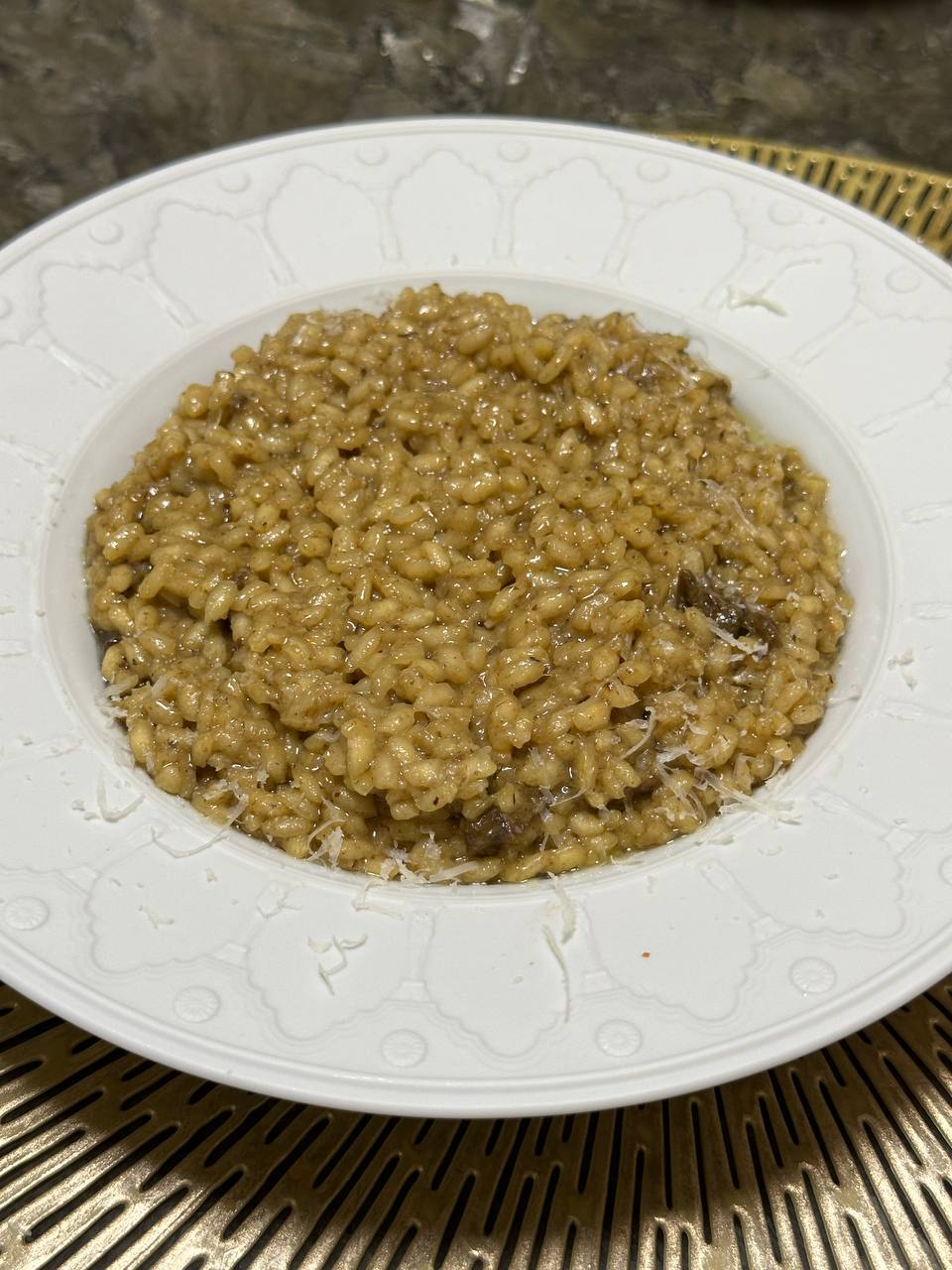 Mushroom Risotto with Porcini and Truffle Oil