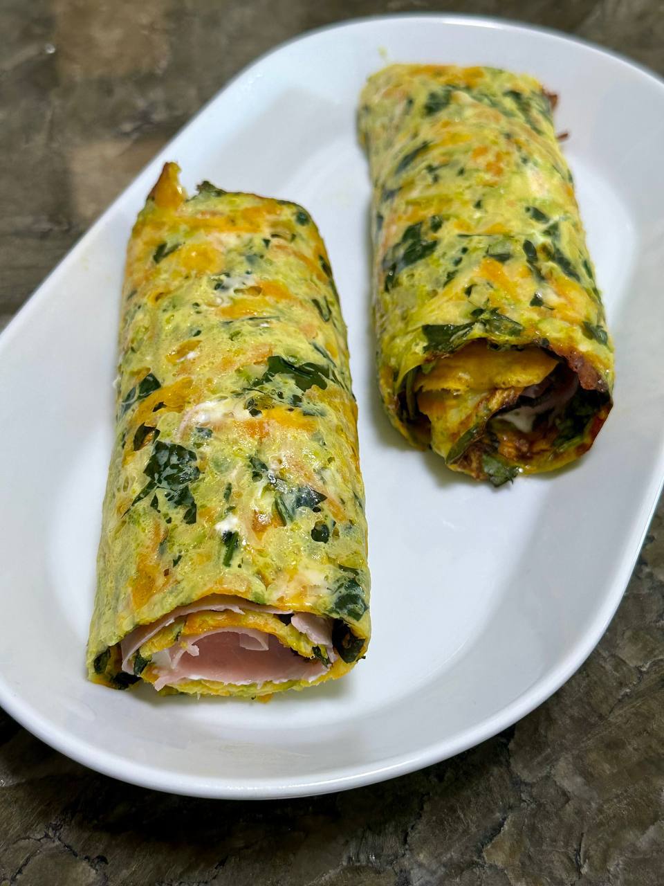 Zucchini Carrot Spinach Roll